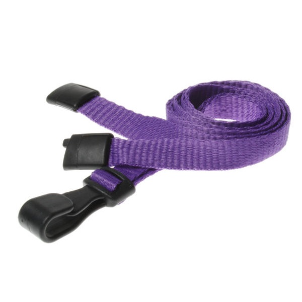 Bilde av Purple lanyard / Keyhanger 10 mm with plastic J clip - 100% polyester. 60270544 (DE,SE,NO,FI,RO,PL)