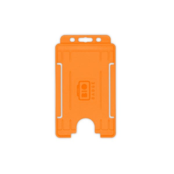 Bilde av Bio badge Cardholder/carrying face open plastic orange (vertical/portrait). 60270473 (DE,SE,NO,FI,RO,PL)