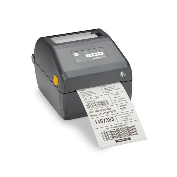 Picture of Zebra Printer Direct Thermal Printer ZD421; 203 dpi, USB, USB Host, Ethernet, BTLE5, EU and UK Cords, Swiss Font, EZPL. ZD4A042-D0EE00EZ