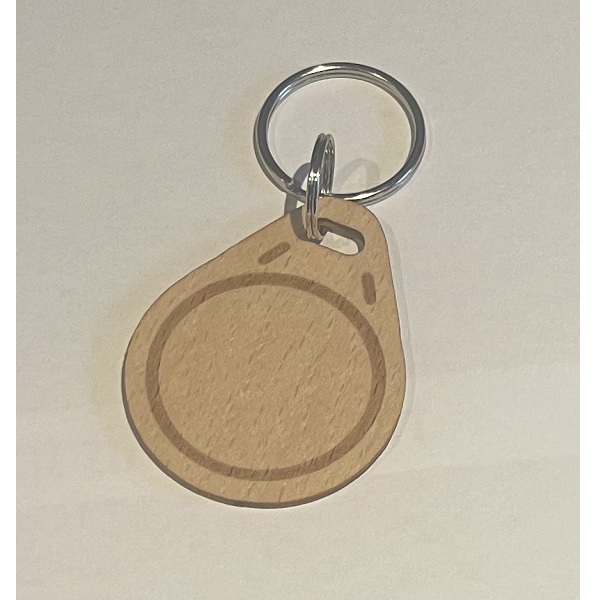 Bilde av Wood Key fob 13.56 MHZ S50 1K. Keyfob. 70102906 (DE,SE,NO,FI,RO,PL)